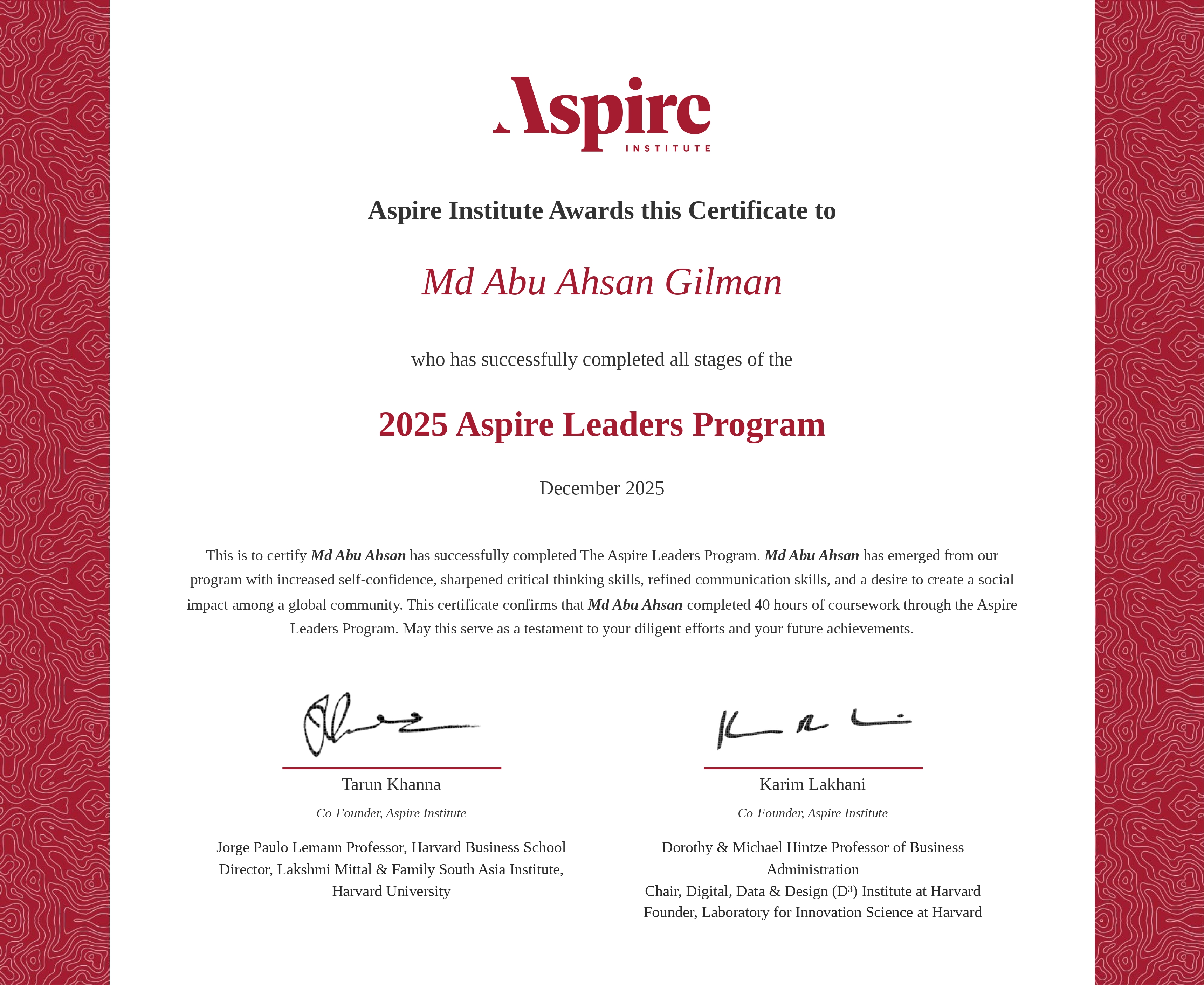 Aspire Leaders Program